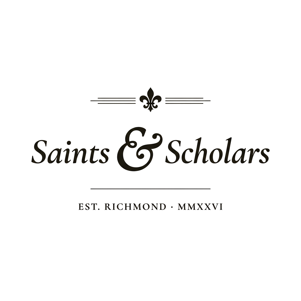 Saints & Scholars colophon